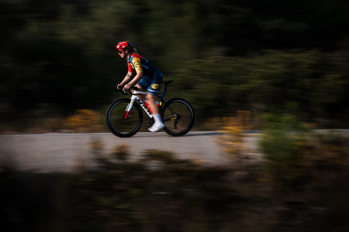 Lidl-Trek riders at the team's December training camp
